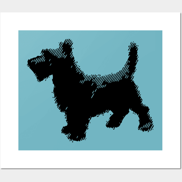 Scottish Terrier art design Wall Art by chapter2